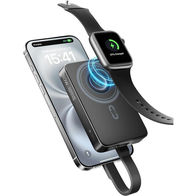Romoss WMO10 10000mAh 3-in-1 Wireless Magnetic Power Bank (Black)