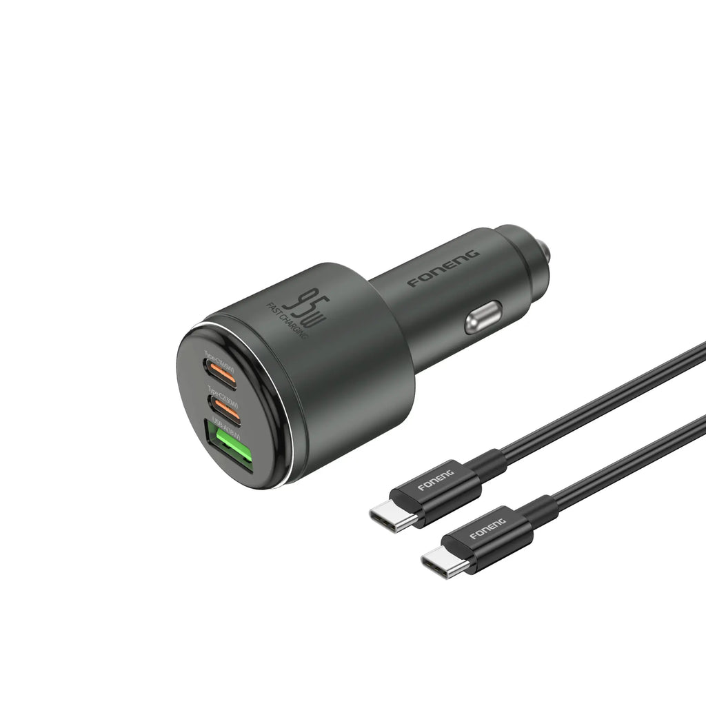 Foneng C25 A+C+C 3-Port Metal Car Charger (95W)