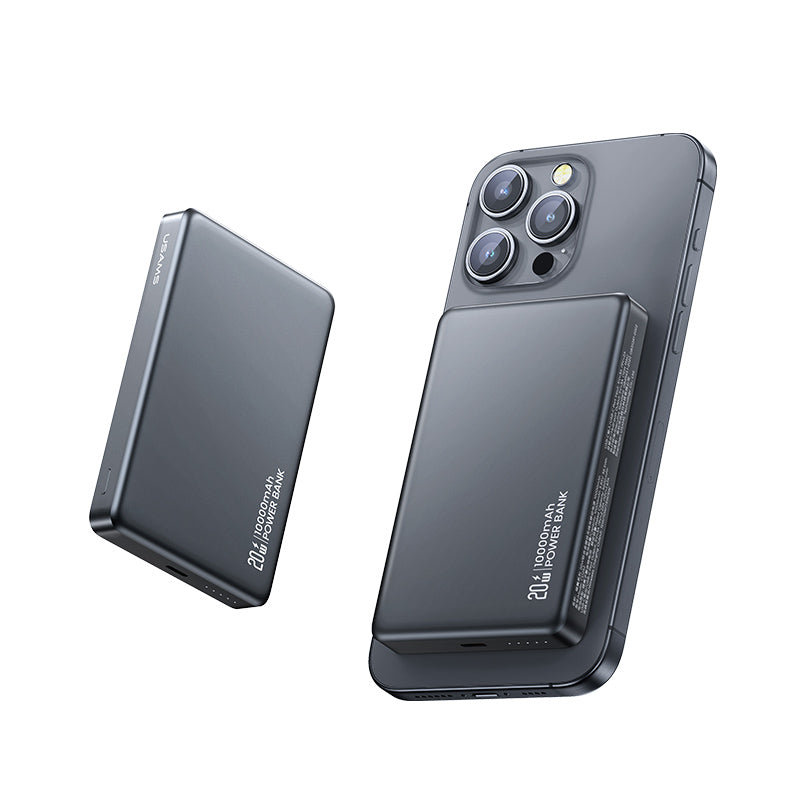 Usams 20W Aluminum Alloy Magnetic Wireless Charging Power Bank 10000mAh - CY Series Brand: USAMS