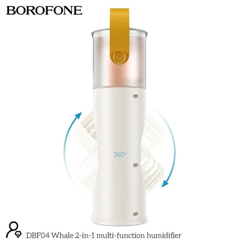 2-in-1 Desktop Fan with Humidifier & LED Light BOROFONE DBF04
