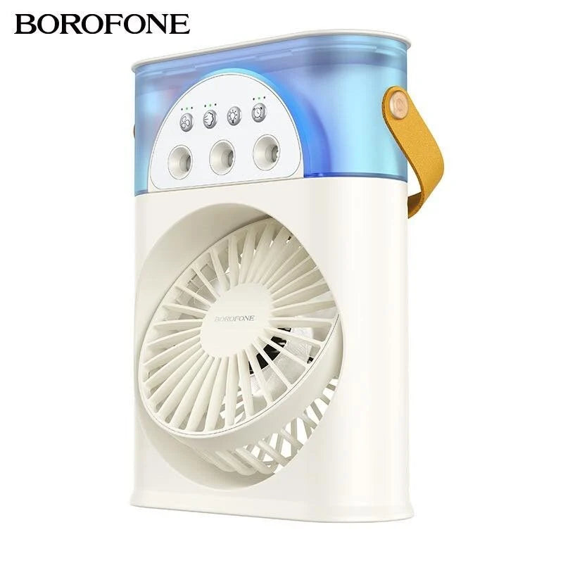 2-in-1 Desktop Fan with Humidifier & LED Light BOROFONE DBF04