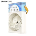 2-in-1 Desktop Fan with Humidifier & LED Light BOROFONE DBF04