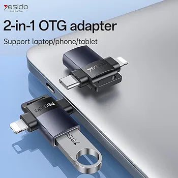 YESIDO OTG ADAPTER 2-IN-1 USB 3.0 HIGH-SPEED DATA TRANSFER GS35