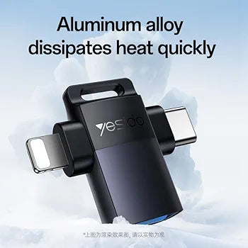 YESIDO OTG ADAPTER 2-IN-1 USB 3.0 HIGH-SPEED DATA TRANSFER GS35