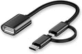 2 IN 1 TYPE C + MICRO TO OTG LINE DATA TRANSFER CONVERTER CABLE