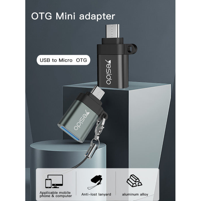 Yesido Mini Function For Mobile Phone Convertor Micro Card Reader OTG Adapter GS07