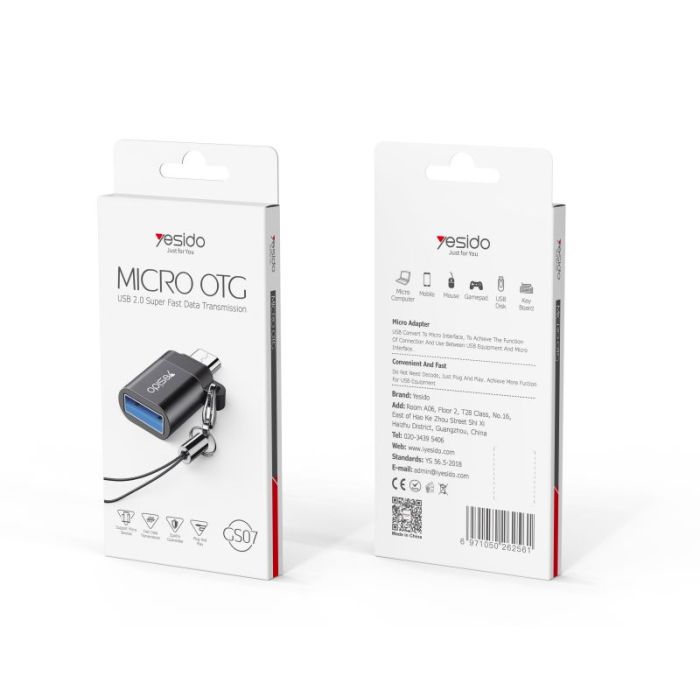 Yesido Mini Function For Mobile Phone Convertor Micro Card Reader OTG Adapter GS07