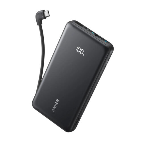 Anker Zolo Powerbank 10000mAh 22.5W with Built-in USB-C Cable – A110D