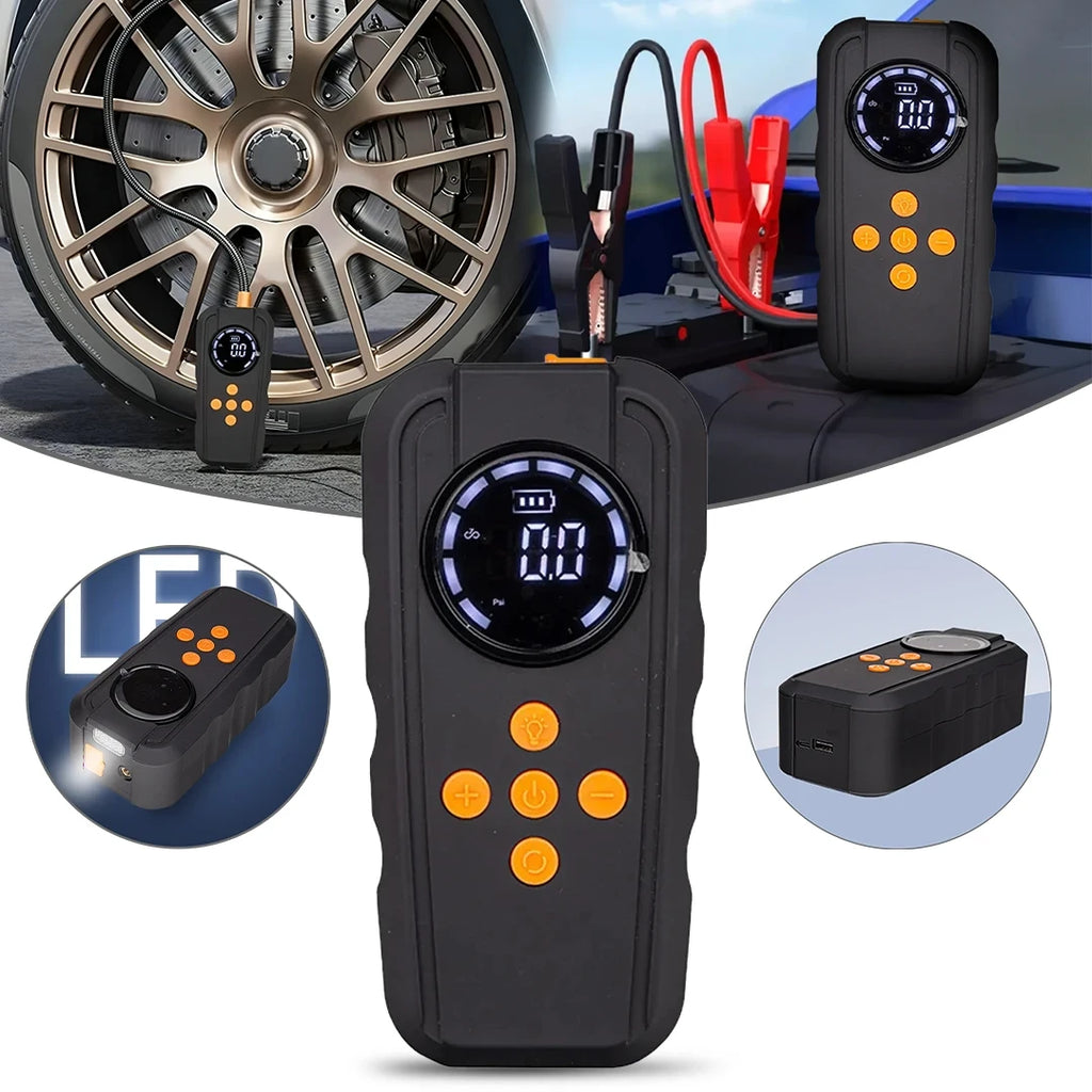 HiMK CM-315 Jump Starter with Air Pump with Flashlight