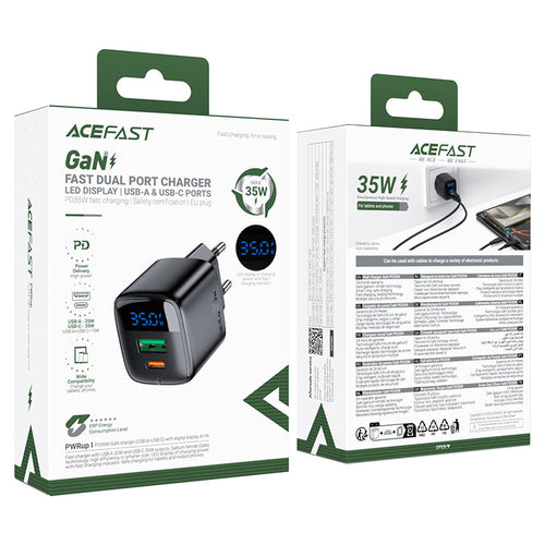 AceFast Fast Charge Wall Charger A116 PD35W GaN (1xUSB-A+1xUSB-C)