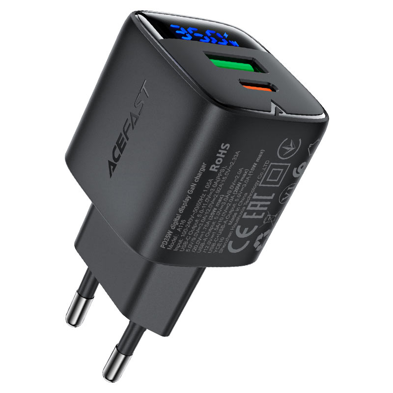 AceFast Fast Charge Wall Charger A116 PD35W GaN (1xUSB-A+1xUSB-C)