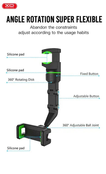 XO C107 car rearview mirror multifunctional rotatable Mobile Holder