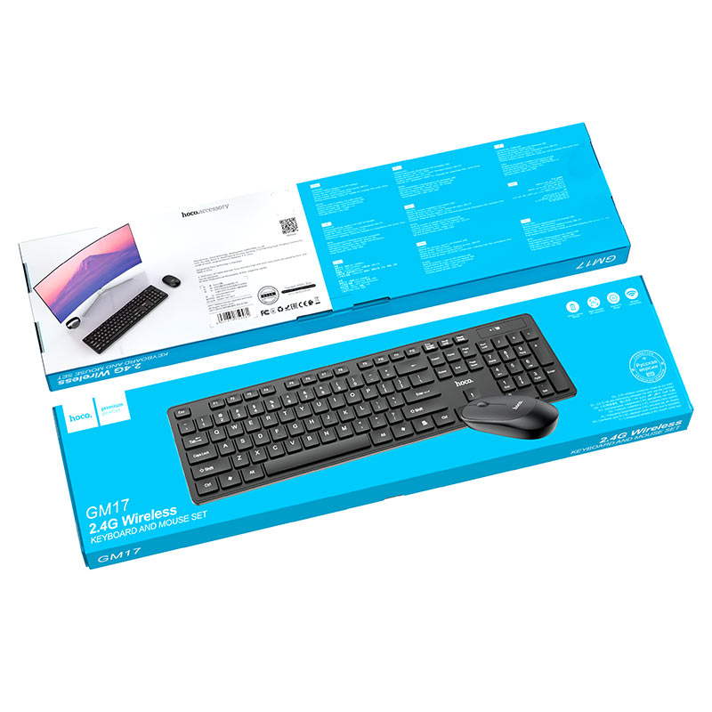Hoco Keyboard + mouse set “GM17” wireless