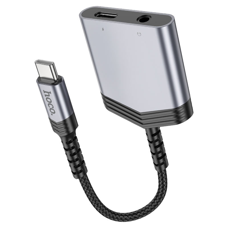 Hoco Adapter Type-C to Type-C + 3.5mm “LS39” audio converter