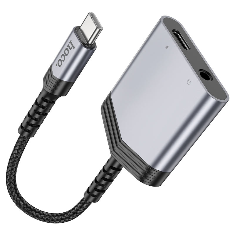 Hoco Adapter Type-C to Type-C + 3.5mm “LS39” audio converter