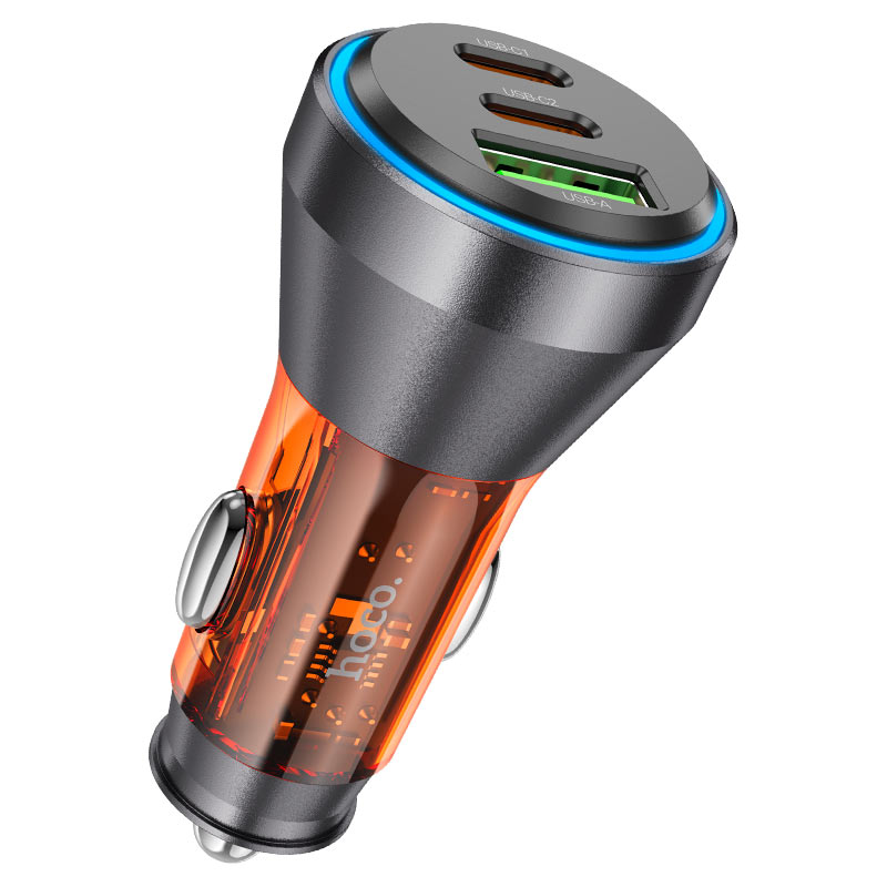Hoco Car charger “NZ12D” 60W cable set Lightning