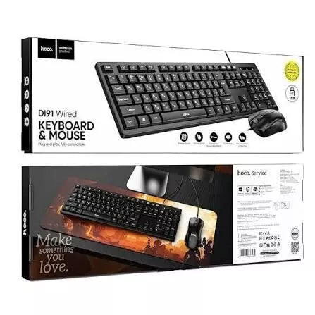 Hoco DI91 Wired Keyboard And Mouse Set