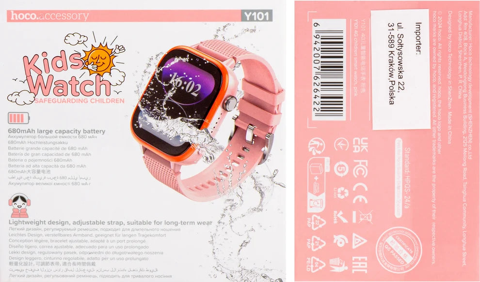 Hoco, Y101 4G children smart watch